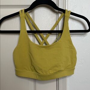 Lululemon Athletica Chartreuse Cross-Back Sports Bra